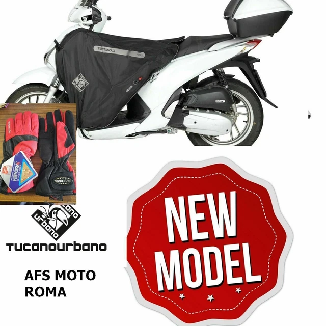 Termoscudo Coprigambe Tucano Urbano R182 Piaggio Medley 125 Anno 2020 + Guanti