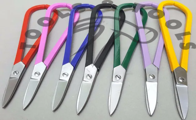 7" Metal Tin Snips  Jewellers Cutting Shears Crafts Wire Work Straight 7 Colors