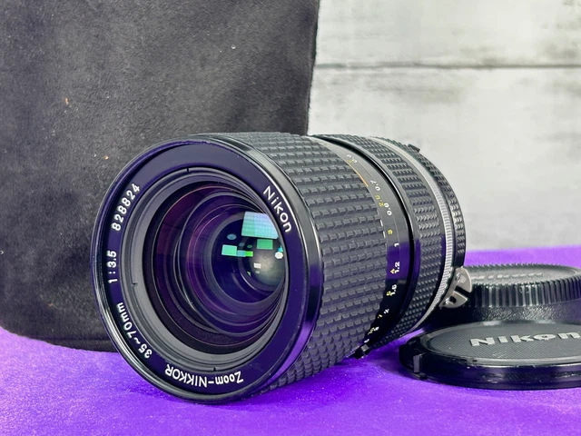 Appareil Photo Reflex Nikon EM + Zoom Nikkor 43-86mm F/3.5 - 35mm, Années 70, Testé Fonctionnel