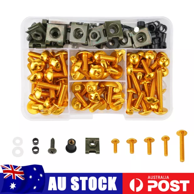 For Yamaha YZF-R1 R3 R6 R7 FJ FZR TZ YSR Fairing Bolts Kit Fastener Clips Screws