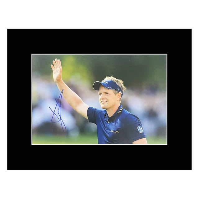Autograph Luke Donald Photo Display 16x12 - Golf Icon +COA