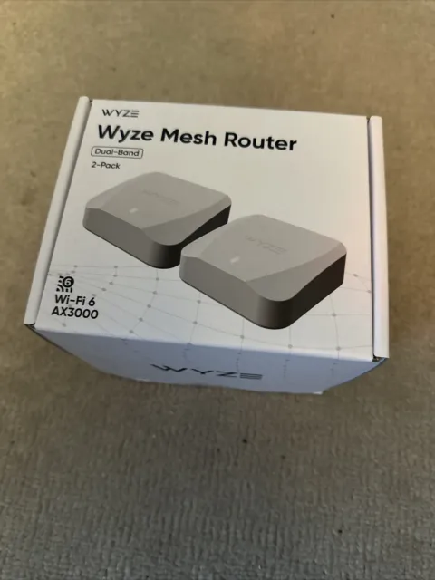 Wyze Mesh Router Wi-Fi 6 Dual-Band Mesh System confezione da 2 (2,4 GHz e 5 GHz) bianco
