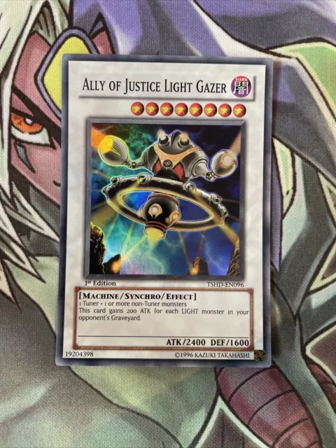 TSHD-EN096 Ally Of Justice Light Gazer Super Rare 1st Edition NM Yugioh Card