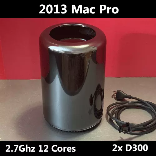 2013 Mac Pro 2.7GHz 12-Core Double AMD D300 32GB RAM 512GB Pcie SSD