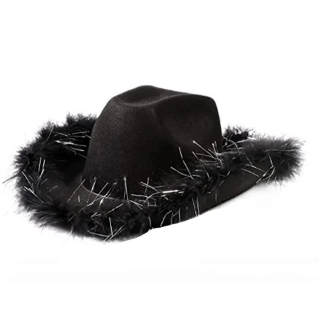 Cappello da cowboy occidentale piuma cappello da cowgirl addio al nuvolo festa per festa nuziale cappello festa