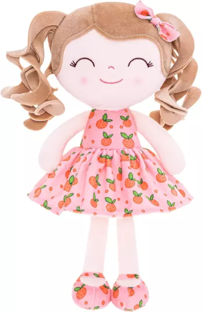 Gloveleya Doll Baby Dolls Soft Doll Baby Girl Gifts Curly Hair Plush Figures Ora