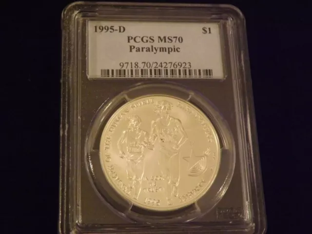 1995-D   $1        Paralympic          Pcgs   Ms 70