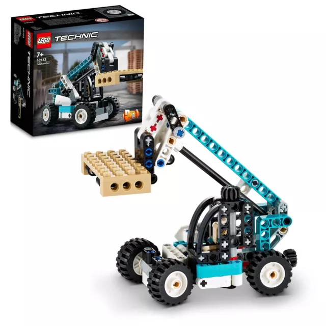 LEGO 42133 Technic 2 in 1 Telehandler Forklift to Tow Truck Toy Models, Construc