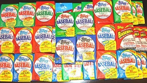 Huge Lot Of 75 Unopened Old Vintage Topps Baseball Cards In (5) Wax Rack Packs