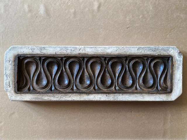 Ancien Moule à Glissière En Céramique 8 1/2 Mains Sans Marque
