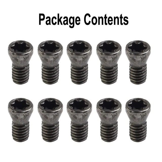 10pcs M2.5 X 6mm Insert Torx Vis pour Remplace Carbure Tour Outil Parties