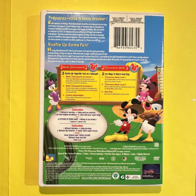 MICKEY MOUSE CLUBHOUSE Numbers Roundup DVD Bilingual $19.00 - PicClick CA