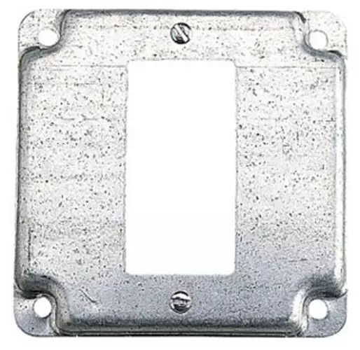 4" Sq x 1/2" Rise Single GFCI Surface Cover Steel City RS16-CC