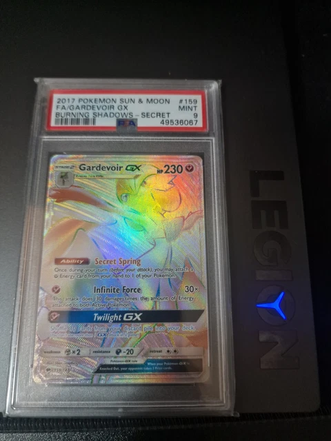 PSA 9 Pokemon Gardevoir GX 159/147 SM brennende Schatten Regenbogengeheimnis selten
