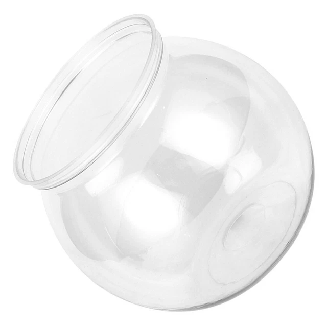 Round Fish Tank Abs Office Decorative Terrarium Bowl Plastic Handheld