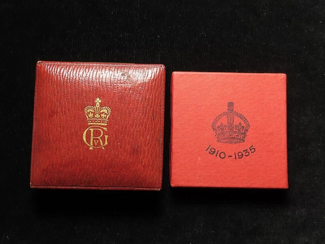 GV 2x Medals: Coronation 1911 Heaton/Toft bronze & RM Jubilee 1935 silver 15.7g