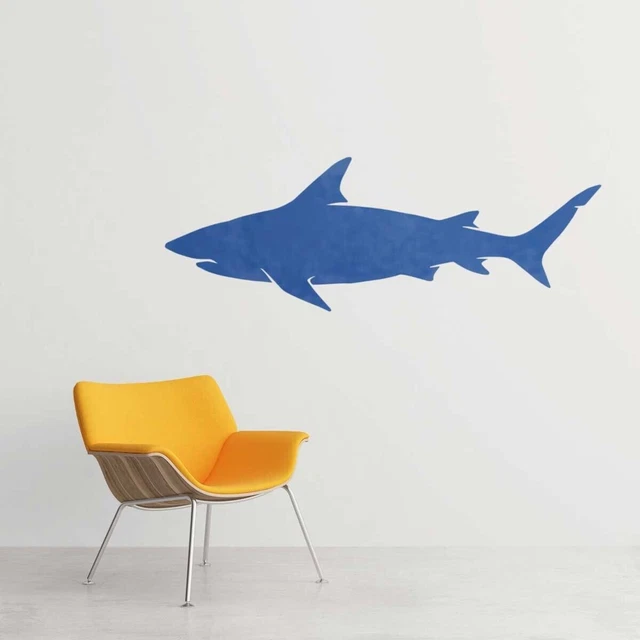 GRAND REQUIN POCHOIR WALL ART STENCIL au lieu de EUR 32