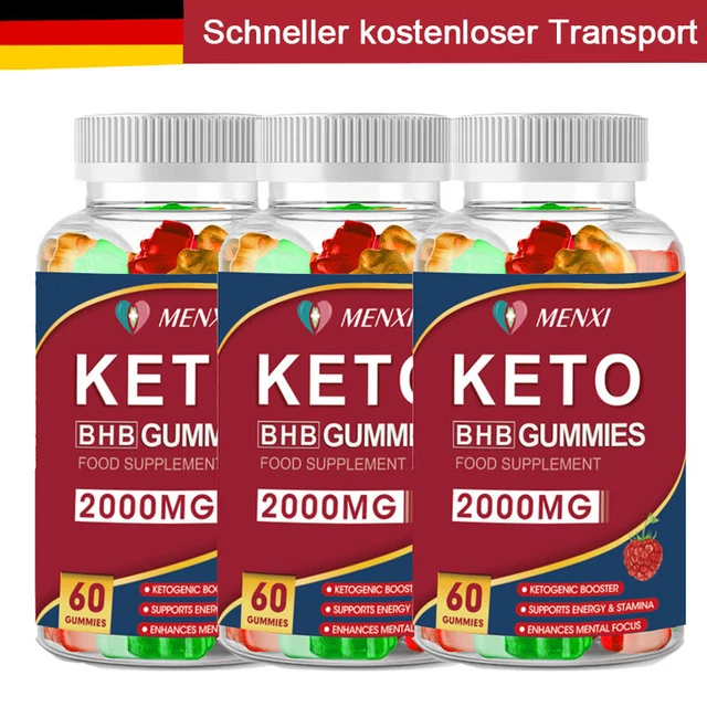 3 X 60 Stck. Keto Gummis Für Gewichtsverlust & Fatburner, Starker