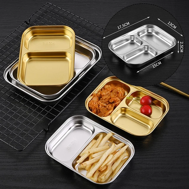 Esstablett geteilt Outdoor Picknicks 1 Stck. Anti Rost Langlebig Einfach zu waschen