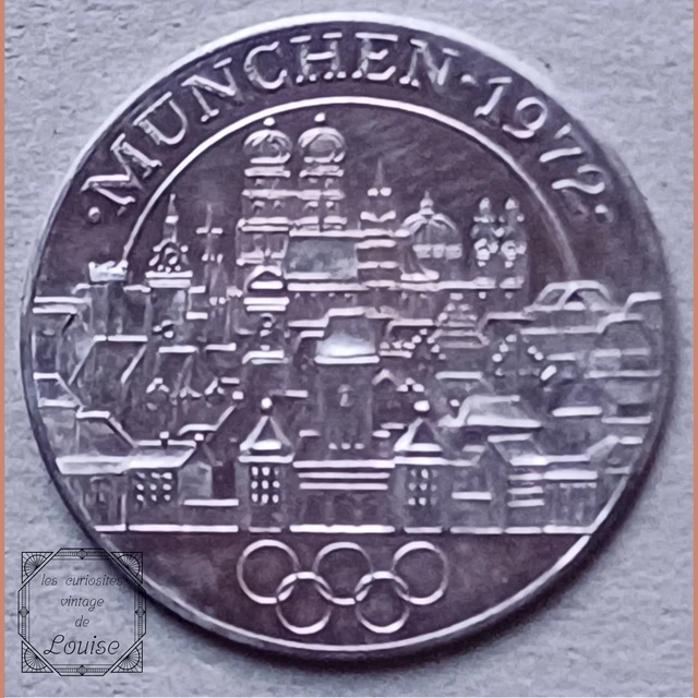 Médaille / Pièce En Argent Des Jeux Olympiques De Munich 1972 - Collection Années 70