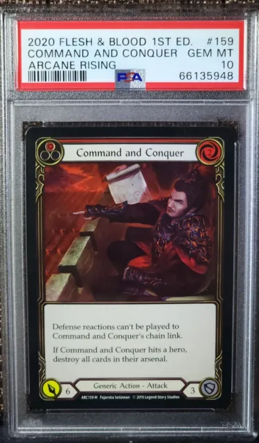 COMMAND AND CONQUER COLD FOIL - (DYN000) Flesh and Blood 9.5 GEM 