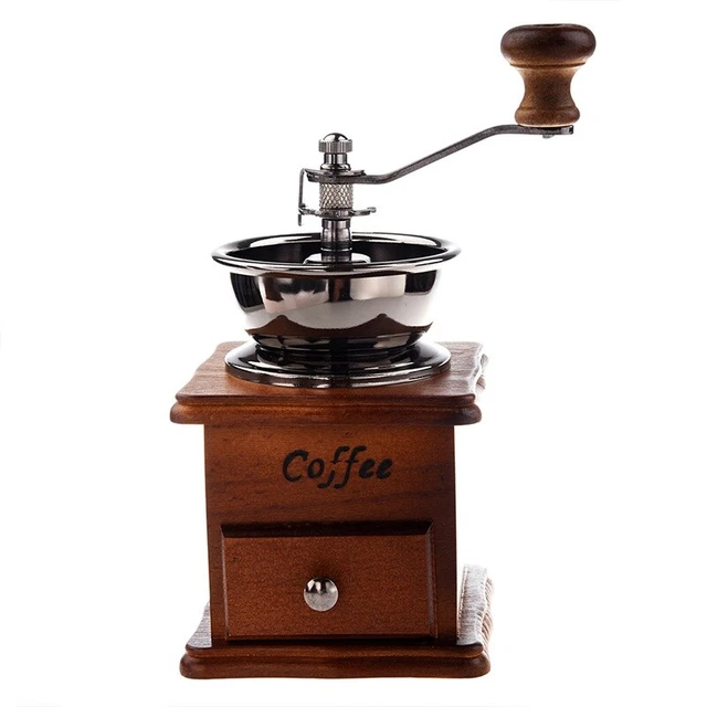 Manual Molino de cafe de madera / metal Molino de mano Molino de especia (ColoR7