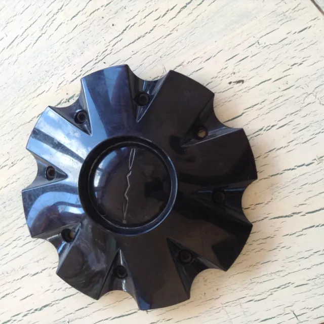Kmc  Black Wheel Center Cap   841L210S1 -  8 1/4 Dia.  Lg090509  -- .Average Con