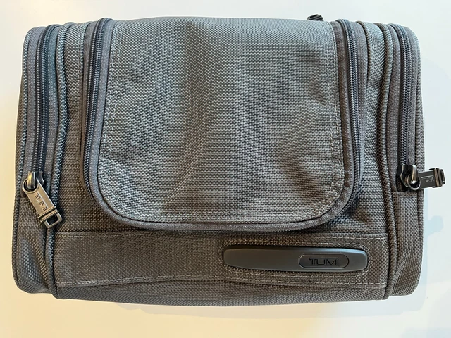 MINT Tumi Alpha Toiletry Bag Grey & Orange