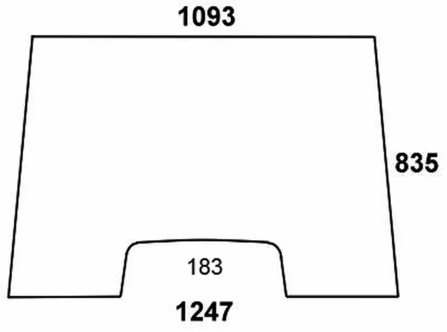 Frontscheibe - MF 3475991M1 - Kabine Serie 300 Serie 342,350, 352, 355, 360, 362