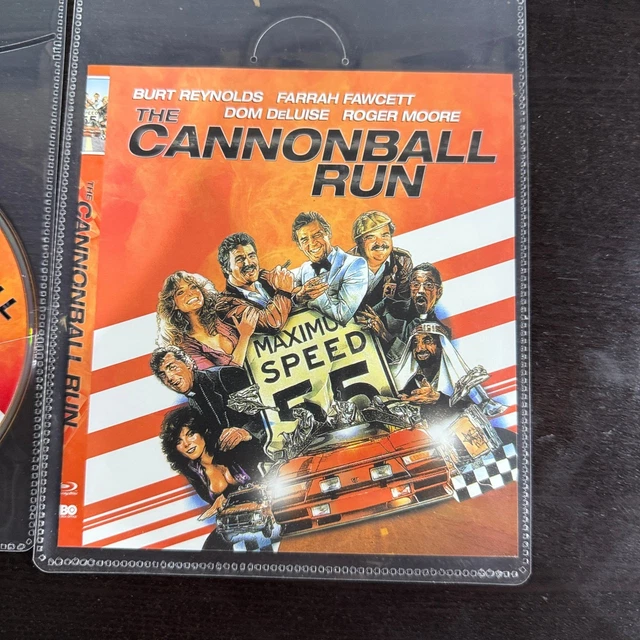 THE CANNONBALL RUN Blu Ray Burt Reynolds Farrah Fawcett Art/Disc