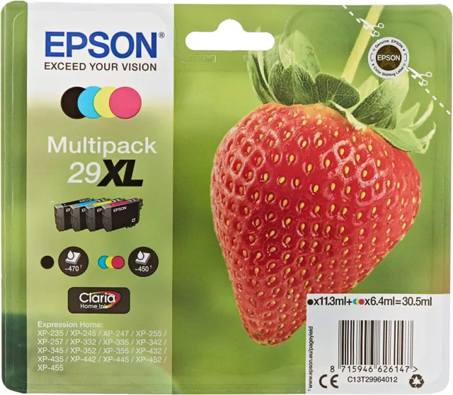 Epson 29XL Multipack C13T29964010 cartouche d'encre  authentique CMYK (TVA inclu