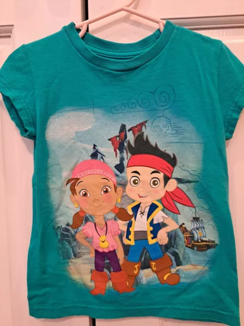 Disney Store Girl's Shirt Jake Pirates EUC Size 5-6