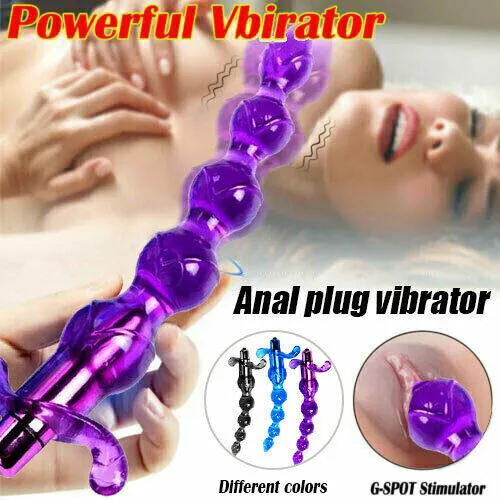 Women-Vibrator-Butt-Plug-Beads-Anal-Men-G-spot-Bullet-Egg-Massager-toys