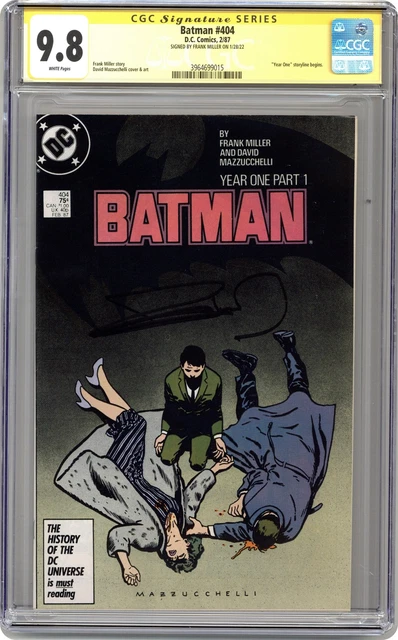 Batman #404 CGC 9.8 SS Frank Miller 1987 3964699015