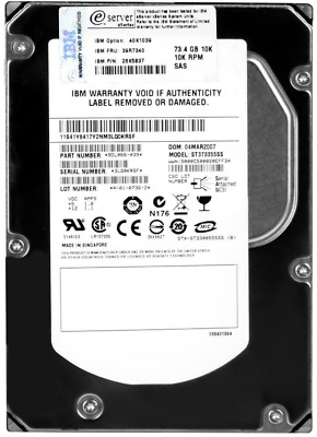 IBM Neuf Disque Dur IBM 39R7360 73GB SAS 15000RPM 8MB 8.9cm 