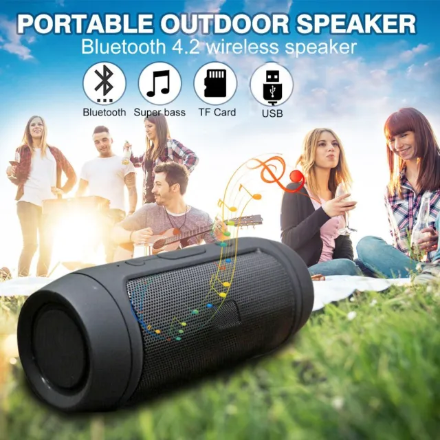 Mini Bluetooth Speaker Waterproof Portable Music Bass Outdoor Wireless Sound Bar