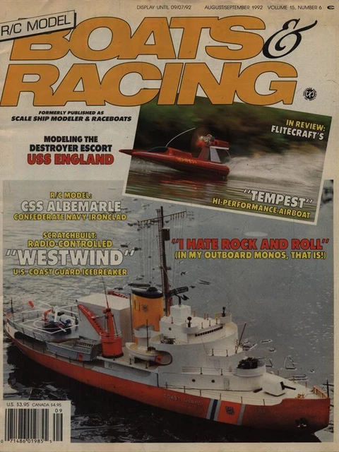 R/C MODEL BOATS & RACING N. 6/AUGUST-SEPTEMBER 1992 RIVISTE AA.VV ...