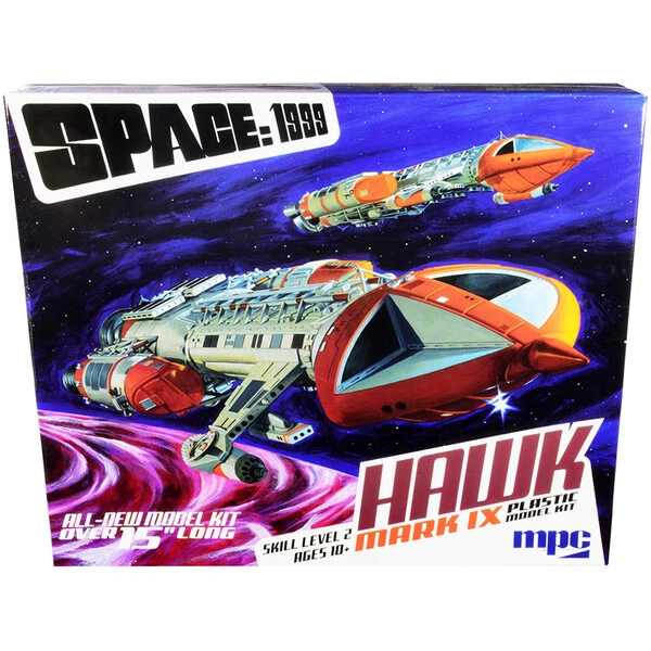 Skill 2 Model Kit Hawk Mark IX Space Fighter "Space: 1999" (1975-1977) TV Sho...