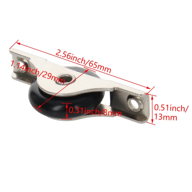 Black/White Sliding Door Roller 29mmDia Nylon Wheel for Window & Door &Gate