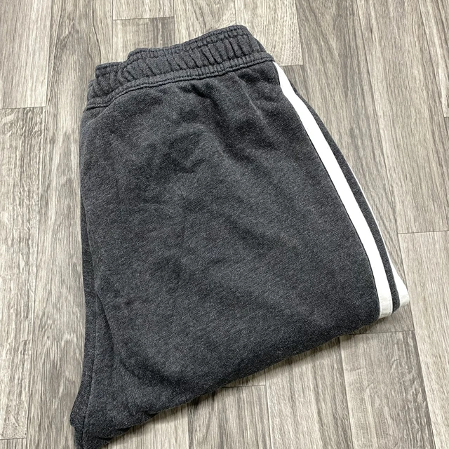 ADIDAS Graphic Logo Stretch Waist Black Track Pants Boy's Size XS