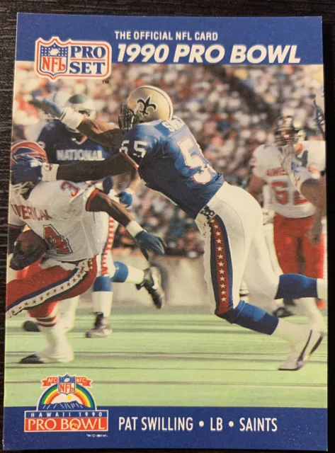 1990 NFL Pro Set Pat Swilling Pro Bowl New Orleans Saints NFL Trading Card