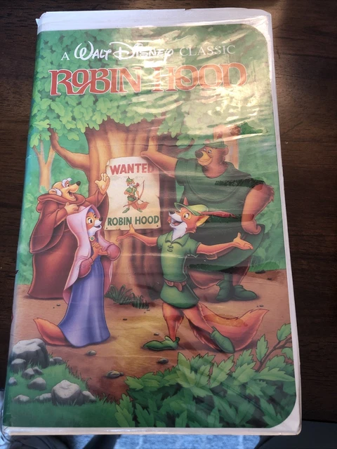 WALT DISNEY CLASSIC Robin Hood (VHS, 1991) Black Diamond Classics 1189