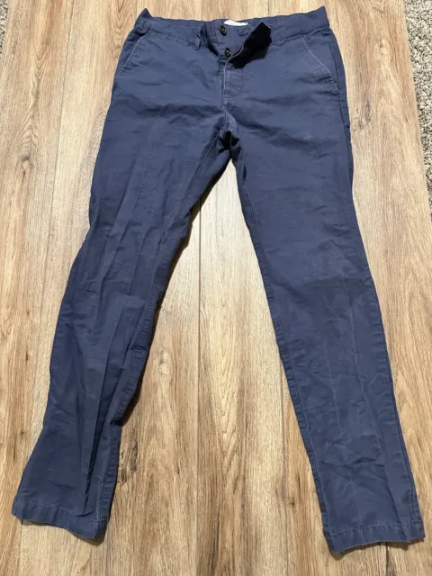 Saturdays NYC Blue Chino Pants 32 100% Cotton