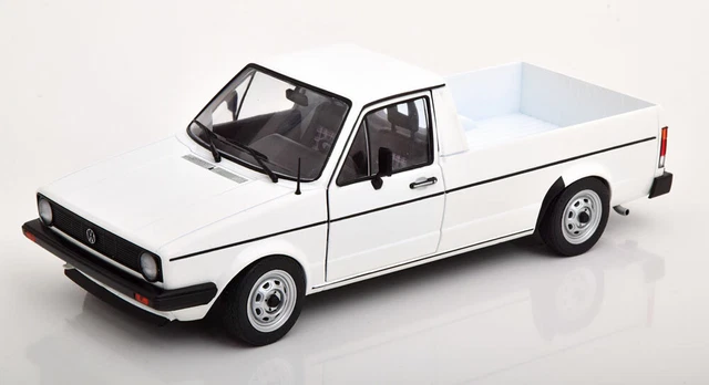 Vw Caddy Mki 1982 White Solido S1803501 1/18 Volkswagen Weiss Metal