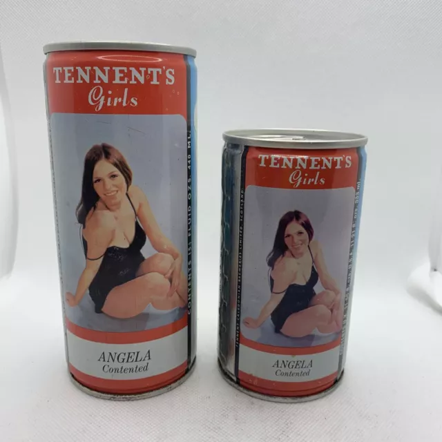 Tennents Girls Angela Contented Set Of 2 Beer Cans 440/333ml