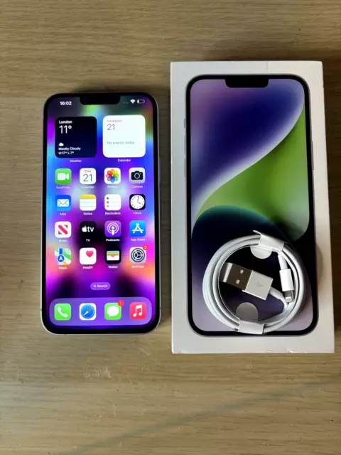 Apple iPhone 14 Plus - 128GB - Purple (Unlocked). BOXED 🥰💜