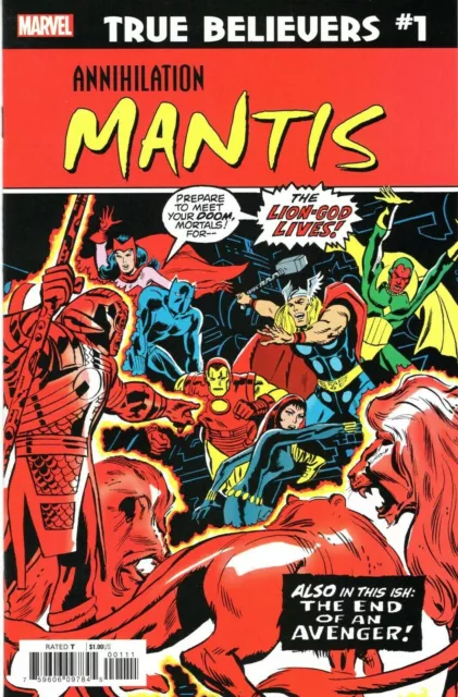 Annihilation Mantis #1 Marvel Comic Book  True Believers -  2020 NM