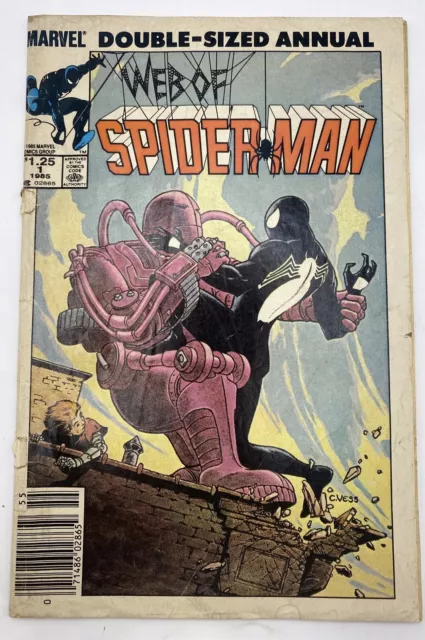 Web of Spiderman 1985 #1 Double Sized Annual, Marvel Comics, Newsstand Comic