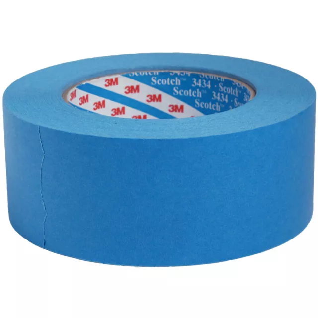 3M 3434 Automotive Detailing Masking Tape 50mm - Low tack blue detailers tape