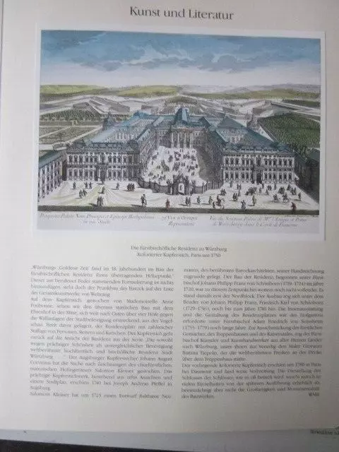 Mainfranken  Archiv 3048 Fürstbischöfluche Residenz Würzburg um 1750